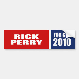 ADESIVO PARA CARRO RICK PERRY PARA O GOVERNADOR