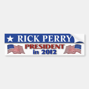 Adesivo Para Carro Rick Perry para o presidente em 2012