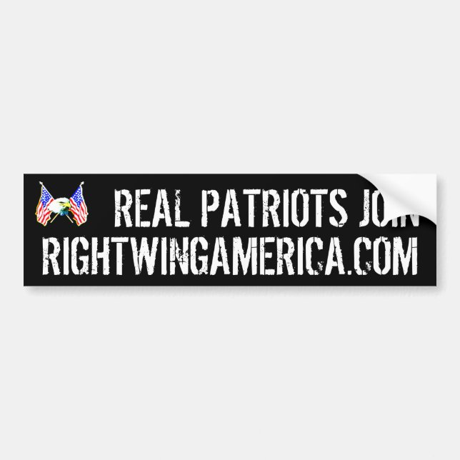 Adesivo Para Carro Rightwingamerica.com (Frente)