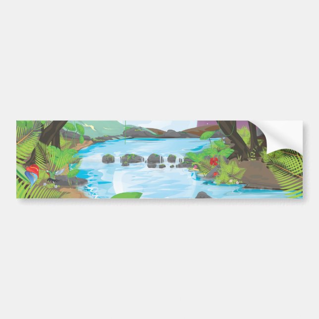 Adesivo Para Carro Rio RainForest (Frente)