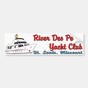 Adesivo Para Carro River Des Peres Yacht Club Bumper Sticker