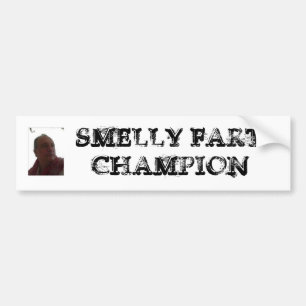 Adesivo Para Carro ROBERT_DES_white, SMELLY FART CAMPEÃO