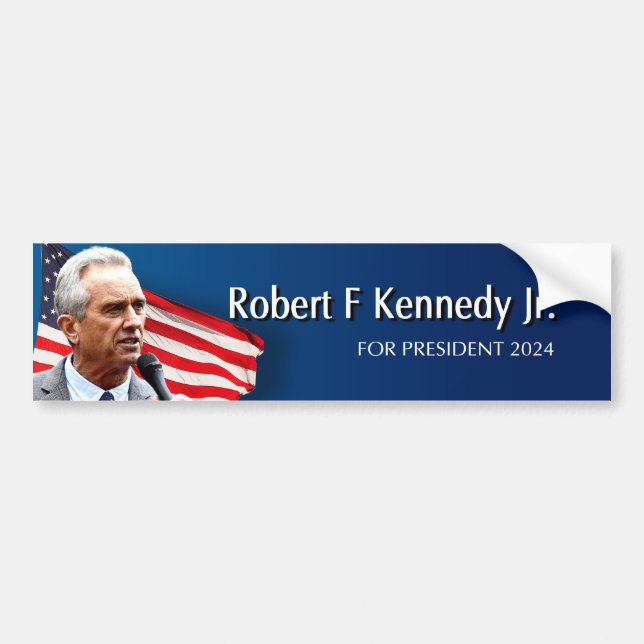 Adesivo Para Carro Robert F Kennedy Jr para o Presidente 2024 (Frente)