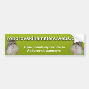 Adesivo Para Carro Roborovskihamsters - autocolante no vidro traseiro