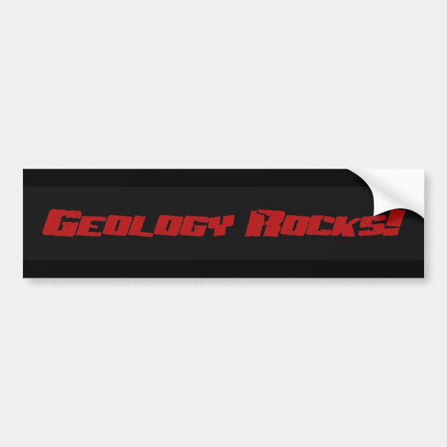 Adesivo Para Carro Rochas da geologia! Bumpersticker (Frente)