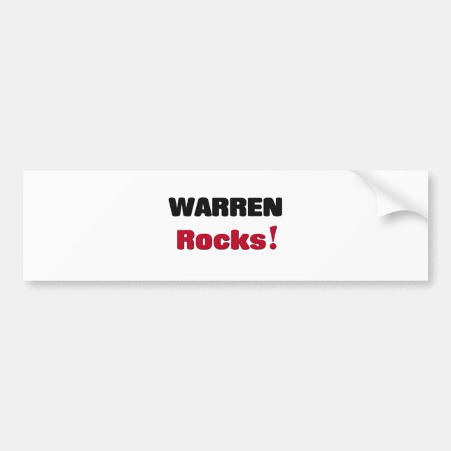 Adesivo Para Carro Rochas de Warren (Frente)
