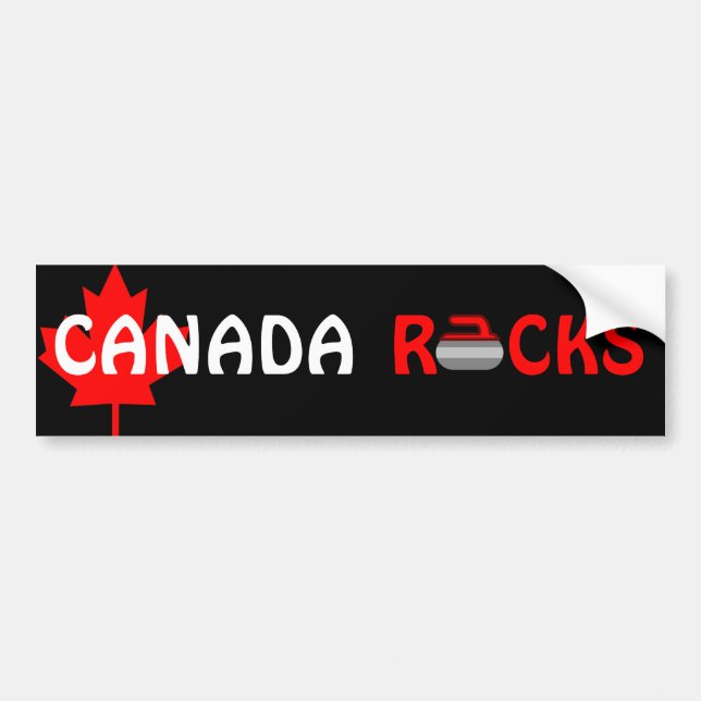 Adesivo Para Carro Rochas do Canadá - Curling (Frente)