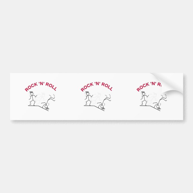 Adesivo Para Carro Rock 'N' Roll (Frente)