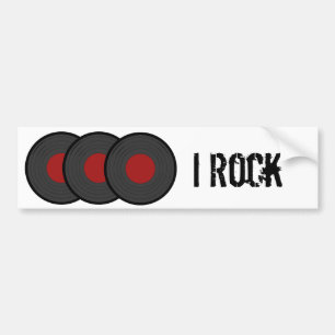 Adesivo Para Carro Rock N Roll Vinyl Records