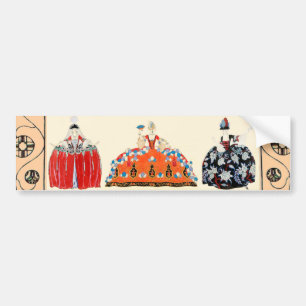 ADESIVO PARA CARRO ROCOCO LADY ART DECO FASHION COSTUME DESIGN