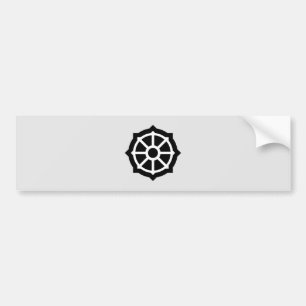 Adesivo Para Carro Roda de Dharma (budismo, hinduísmo)
