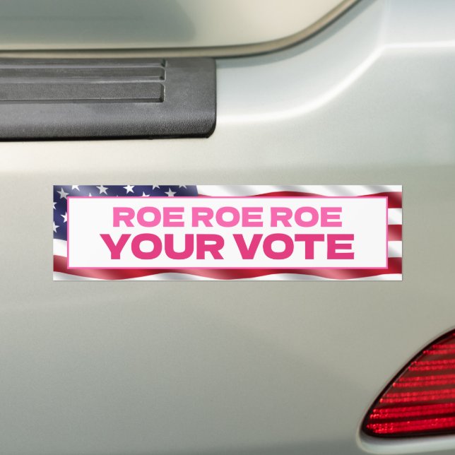 Adesivo Para Carro ROE ROE VOCE Aborto ROEVEMBER (No carro)