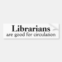 Rolha de Circulação Engraçada de Bumper Bibliotecá