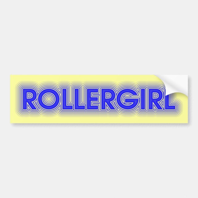 Adesivo Para Carro rollergirl (Frente)