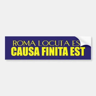Adesivo Para Carro Roma Locuta Est
