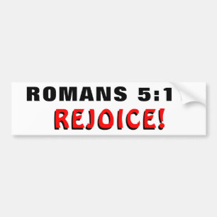 Adesivo Para Carro Romanos 5:11 Alegrem-se!