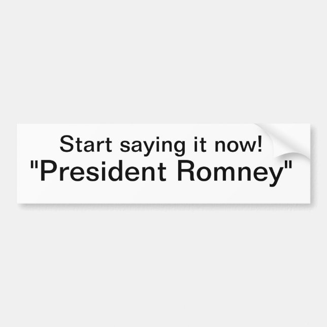Adesivo Para Carro Romney (Frente)
