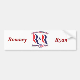 Adesivo Para Carro Romney e Ryan