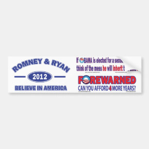 Adesivo Para Carro Romney E Ryan 2012
