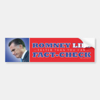 Romney encontra-se Fato-Verificação Bumpersticker