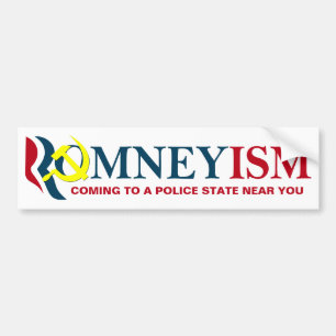 Adesivo Para Carro Romneyism/socialismo, Anti-Romney autocolante no