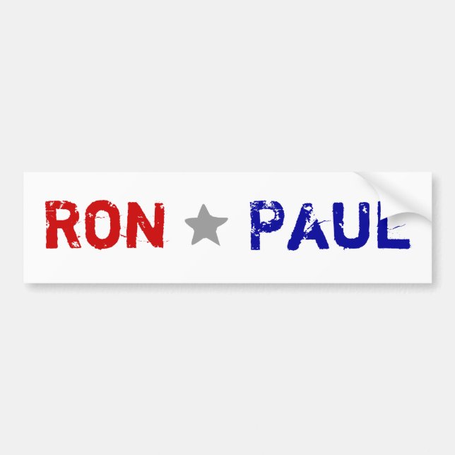 Adesivo Para Carro Ron Paul (Frente)
