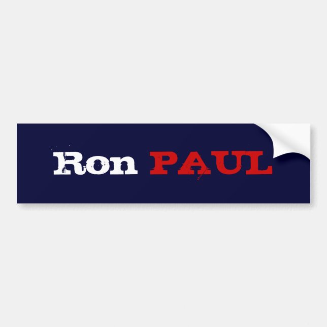 Adesivo Para Carro Ron Paul (Frente)