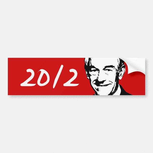 Adesivo Para Carro Ron Paul 2012 (Frente)