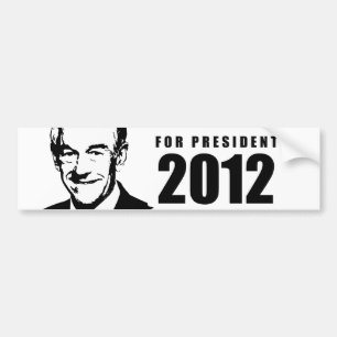 Adesivo Para Carro Ron Paul 2012