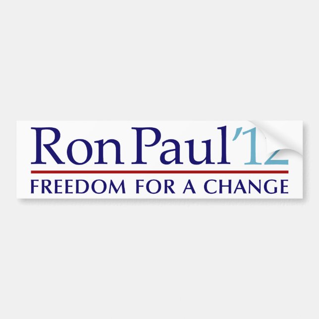 Adesivo Para Carro Ron Paul 2012 (Frente)