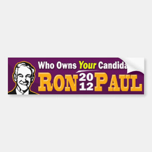 Adesivo Para Carro Ron Paul 2012 - Quem possui SEU candidato?