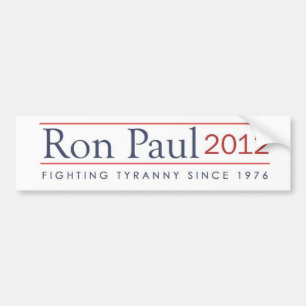 Adesivo Para Carro Ron Paul 2012 tiranias de combate desde 1976