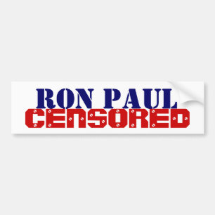 Adesivo Para Carro Ron Paul censurou
