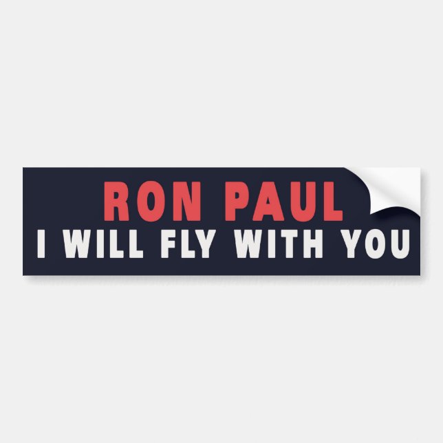 ADESIVO PARA CARRO RON PAUL COM VOCÊ (Frente)