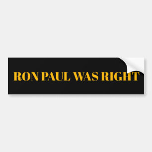 Adesivo Para Carro Ron Paul era o cara certo