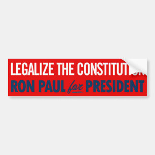 Adesivo Para Carro Ron Paul legaliza o autocolante no vidro traseiro