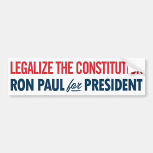 Adesivo Para Carro Ron Paul legaliza o autocolante no vidro traseiro