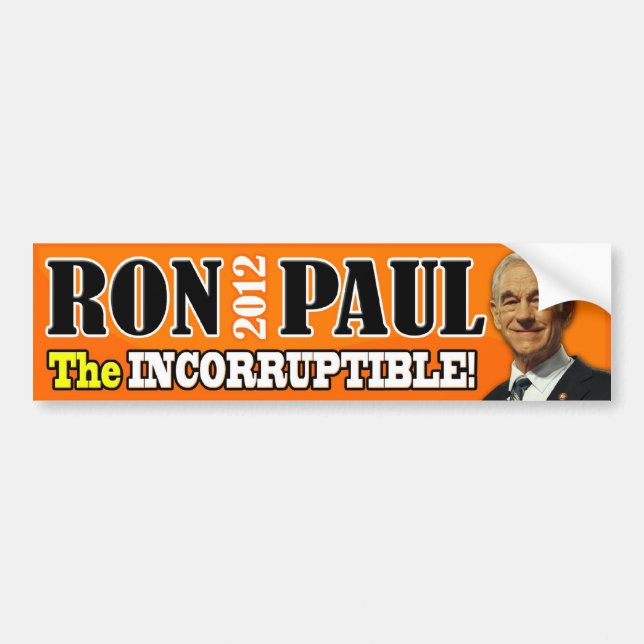 Adesivo Para Carro Ron Paul - o incorruptível! (Frente)