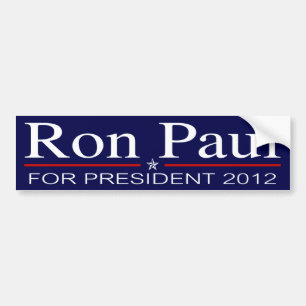 Adesivo Para Carro Ron Paul para o presidente 2012