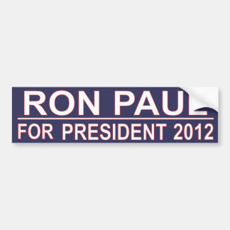 Adesivo Para Carro Ron Paul para o presidente 2012