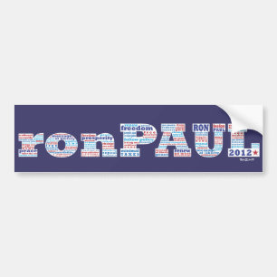 Adesivo Para Carro Ron Paul para o Presidente 2012