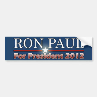 Adesivo Para Carro Ron Paul para o presidente 2012