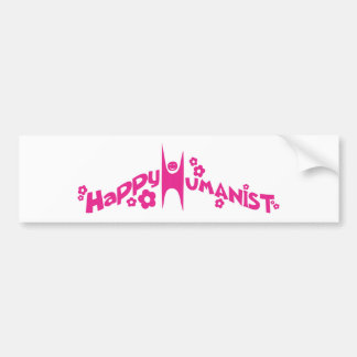 Adesivo Para Carro Rosa feliz Groovy do humanista