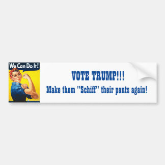 Adesivo Para Carro Rosie the Riveter Pro Trump Bumpersticker