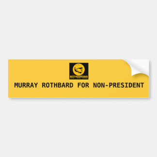 ADESIVO PARA CARRO ROTH, MURRAY ROTHBARD PARA NON-PRESIDENT