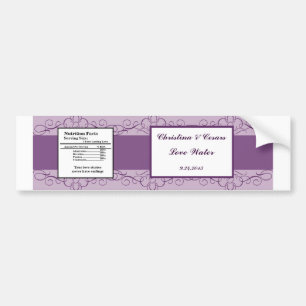 Adesivo Para Carro Rótulo do frasco de água Coroa Roxo Real/Lavadeira