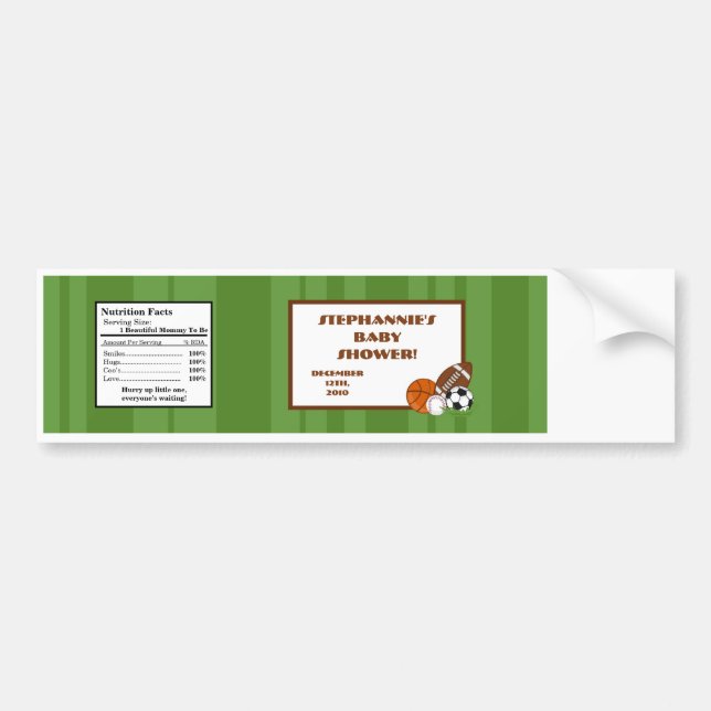 Adesivo Para Carro Rótulo do Frasco de Água Verde Todas as Estrelas (Frente)