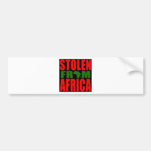 Adesivo Para Carro Roubado de África - bandeira preta e verde