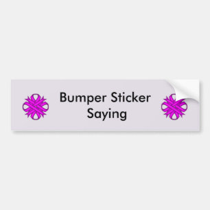 Adesivo Para Carro Roxo Clover Ribbon por Kenneth Yoncich