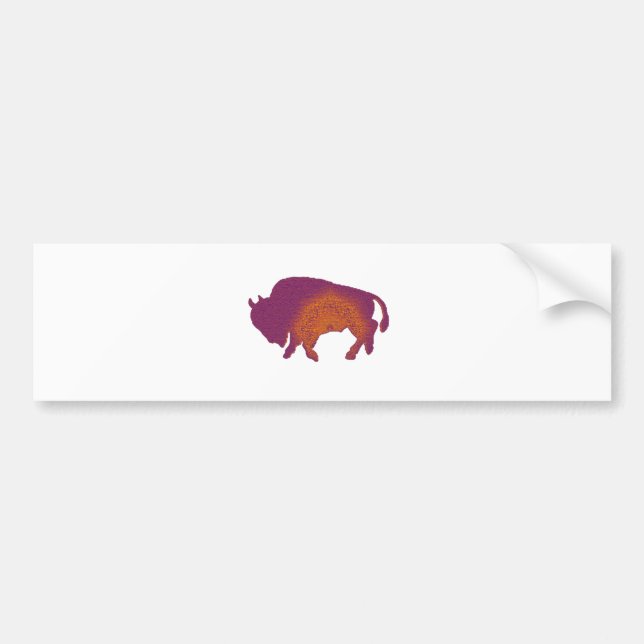 Adesivo Para Carro Roxo do búfalo (Frente)